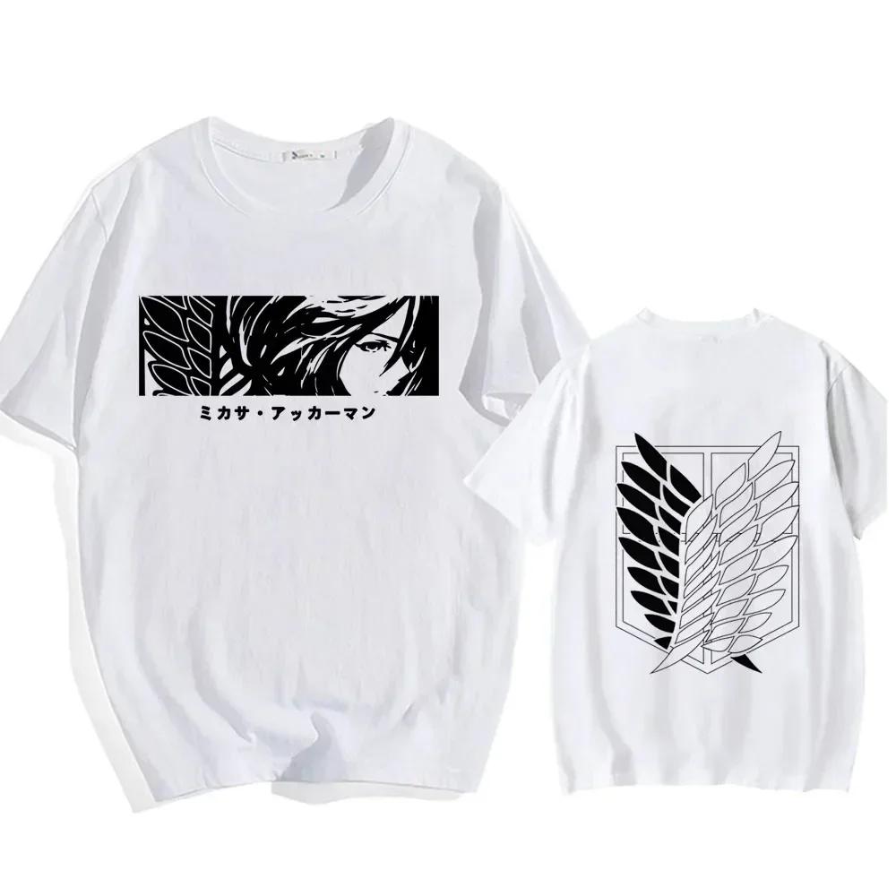 Attack On Titan Japanese Anime T-Shirts For Men And Women, Printed Cotton Short Sleeve T-Shirts, Oversized Fashion T-Shirts