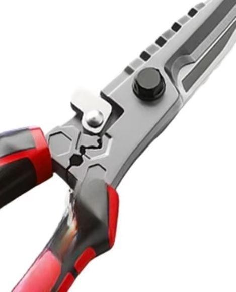8 Inch Red Multi Purpose Wire Cutter Metal Shears Hardened Steel Edge Anti Slip For Electrician Industrial Cutting Tool Pliers China Mainland