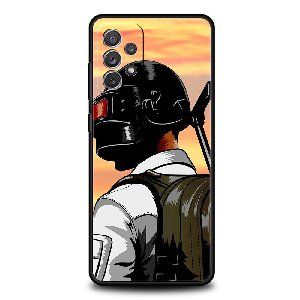 PUBG Game Telefoonhoesje Voor Samsung Galaxy A17 A07 A55 A35 A25 A15 A05s A33 5G A31 A23 A21s A13 A41 A73 A53 A51 A71 A03s S10 Cover
