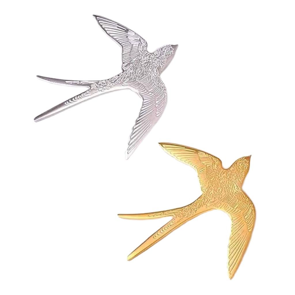 Stylish Metal Swallow Lapel Pin Unisex Fashion Brooch Jewelry Unique Gift For Birthday Christmas Formal Attire