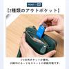 Ideamall Smart Key Case, Stilvolle Leder-Schlüsseltasche, Schlüsselbrieftasche, Blau