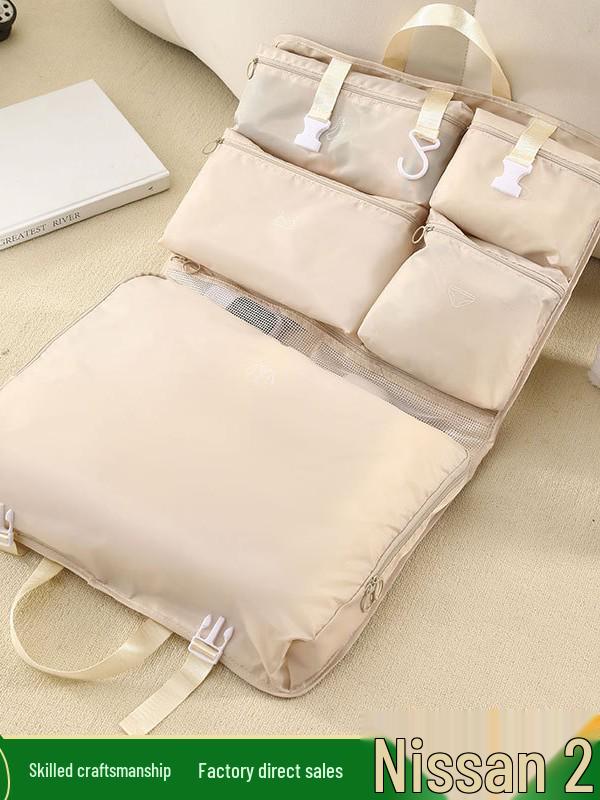 7-in-1 Travel Organizer: Multifunctional Hanging and Divided Compartment Bag
