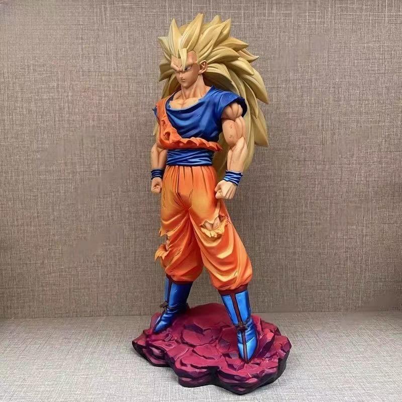 30cm/11.81inch Drogan Boll Son Gocool Ssj3 Figure Super Saiyan 3 Gocool Action Figures Gk Statue Collectionmodel Toys Gift