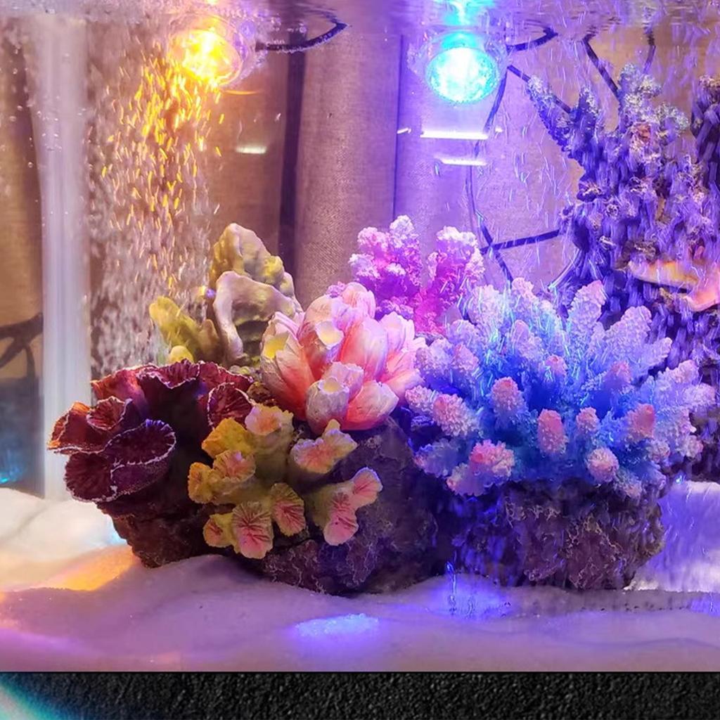 Aquariums LED Light Spotlight LED for Small Size Fish Tanks Remote Type Spotlight Waterproof Adjustable Light Color