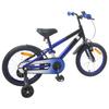 Bicicleta Infantil 16 Polegadas para Idades 4 6 Azul e Preto
