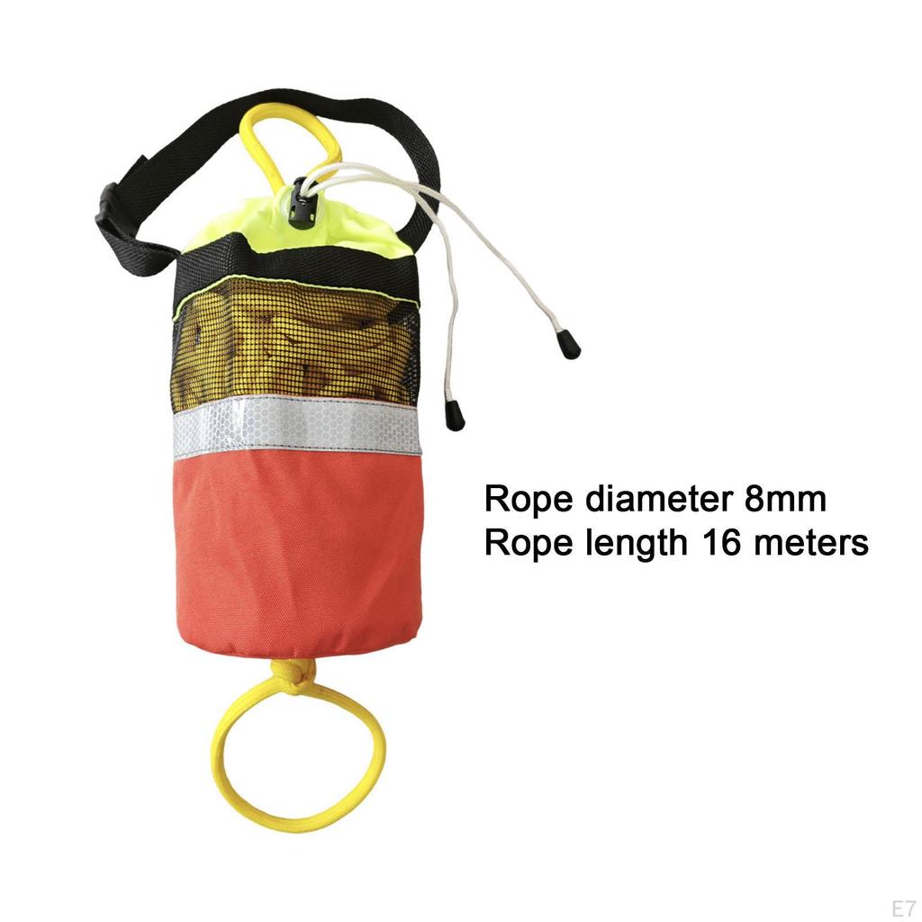 Floating Throw Bag for Life Rope, Accessory Made of Polypropylene And Oxford Cloth Covering.