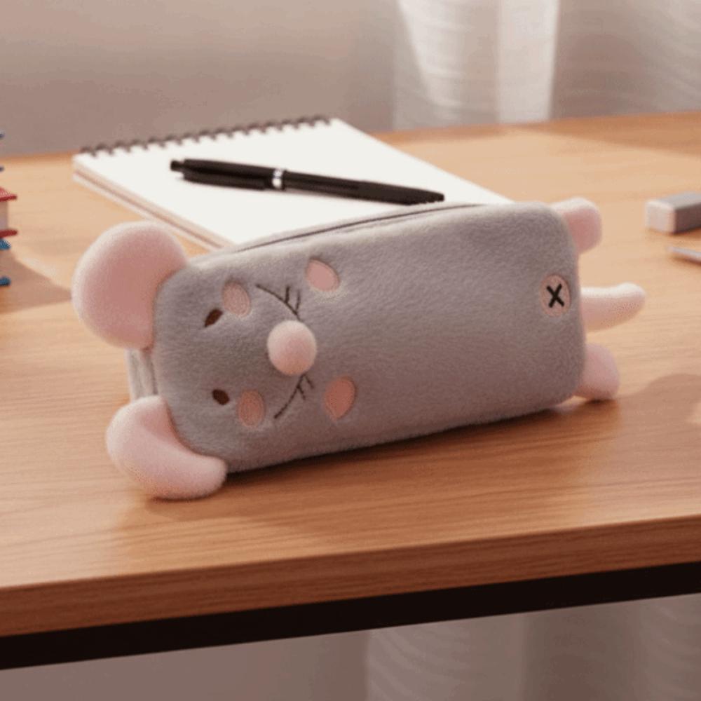 Soft-Touch Blumenast Ratte Federmäppchen Tragbare Schreibwaren Tasche Bürobedarf