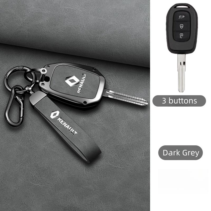 

Hub Caps Zinc Alloy TPU Car Remote Key Case Cover for Renault Kwid Traffic Symbol for Dacia Sandero Logan Duster 2016 2017 2018