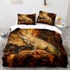 Lizard Duvet Cover Set Desert Wildlife Animal Pattern Comforter Cover King Queen Size for Adults Teens Animal Lovers Bedding Set