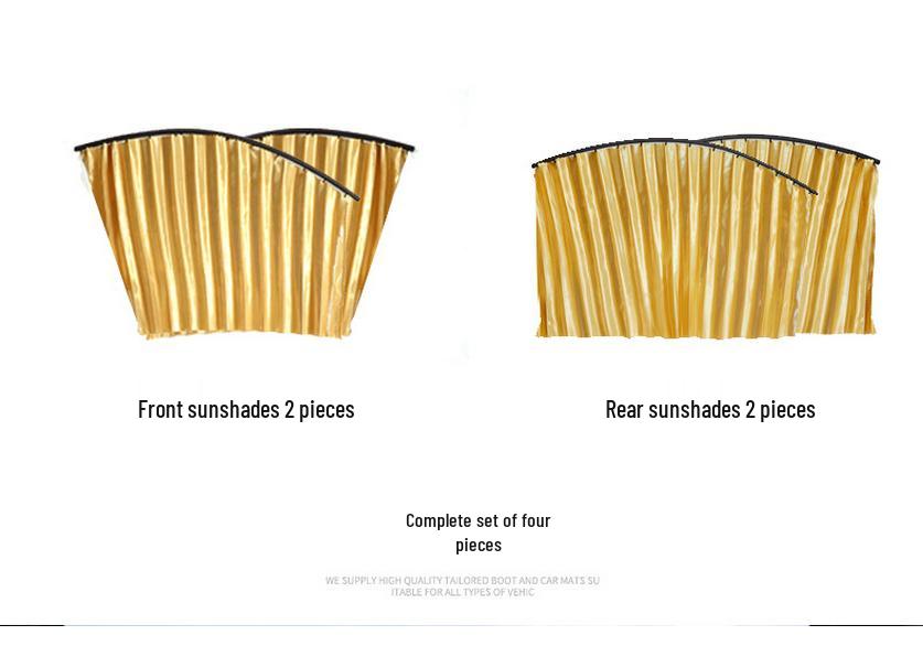 Magnetic Car Window Sunshade: Retractable Heat Insulation and Sun Protection Curtain