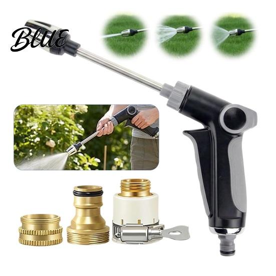 No Power Cleaning Nozzle Garden Hose with 360-degree Adjustable Spray High Pressure Water Jet Spray Universal 3/4" Thread for Car Wash & Garden