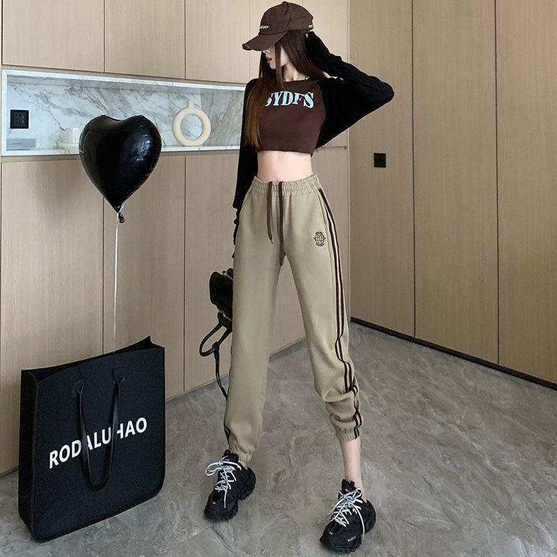 Повседневные брюки-шароварыЖенские спортивные штаны 2024 Весна и осень Новые модные — фото 5