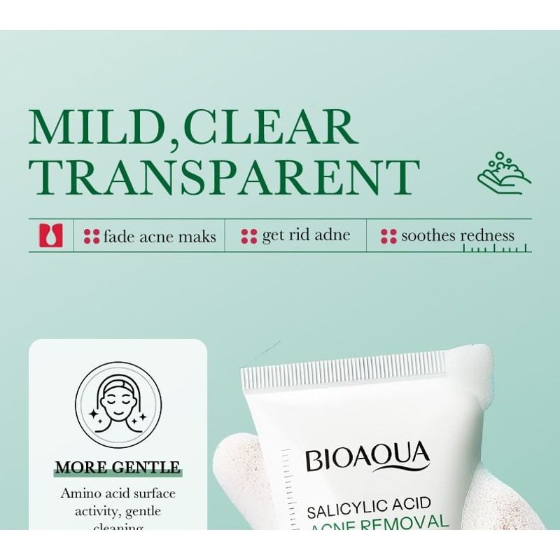 BIOAQUA - Salicylic Acid Acne Removal Cleanser