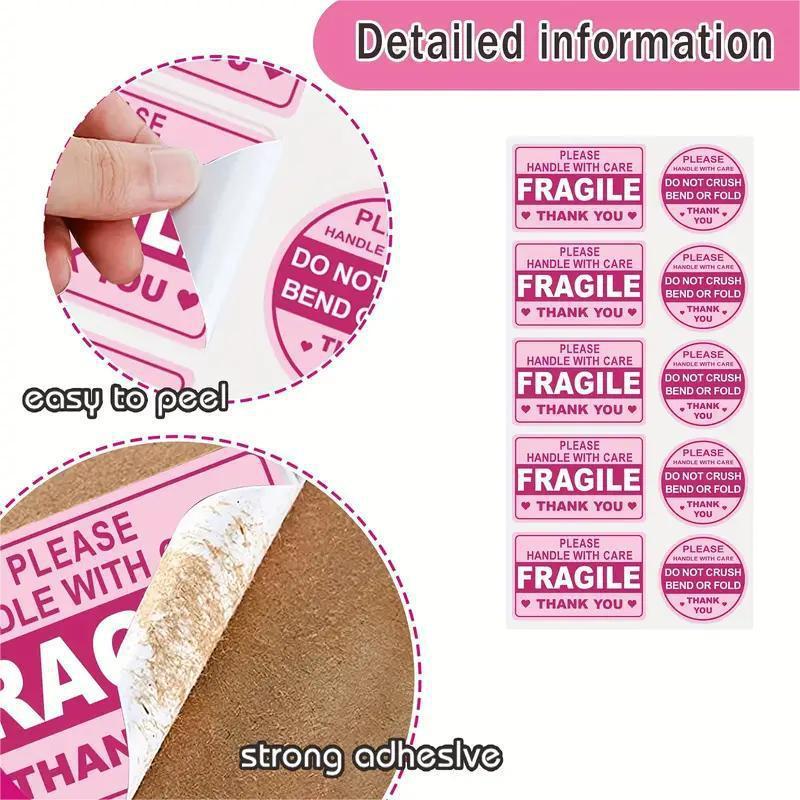 100 Fragile Stickers for ShippingNot Folded or Folded Stickers StickersNot Fell OffLabels for ShippingMailin