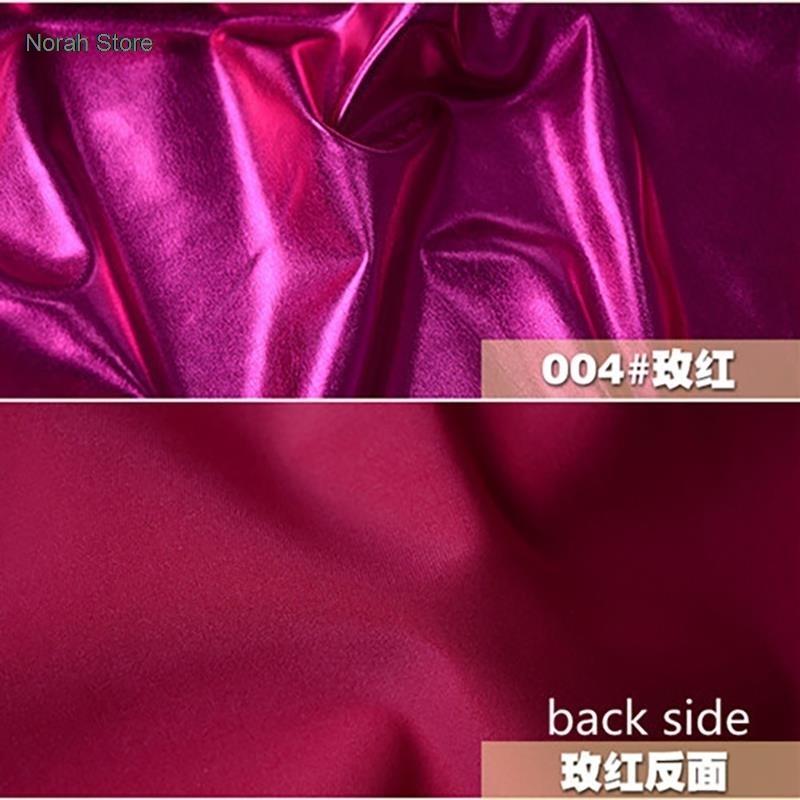 Neuer beschichteter Stoff Gold Silber Farbe Glänzende Spiegeloberfläche Dünner Foto-Hintergrundstoff Dekostoff Bekleidung für DIY Nähen