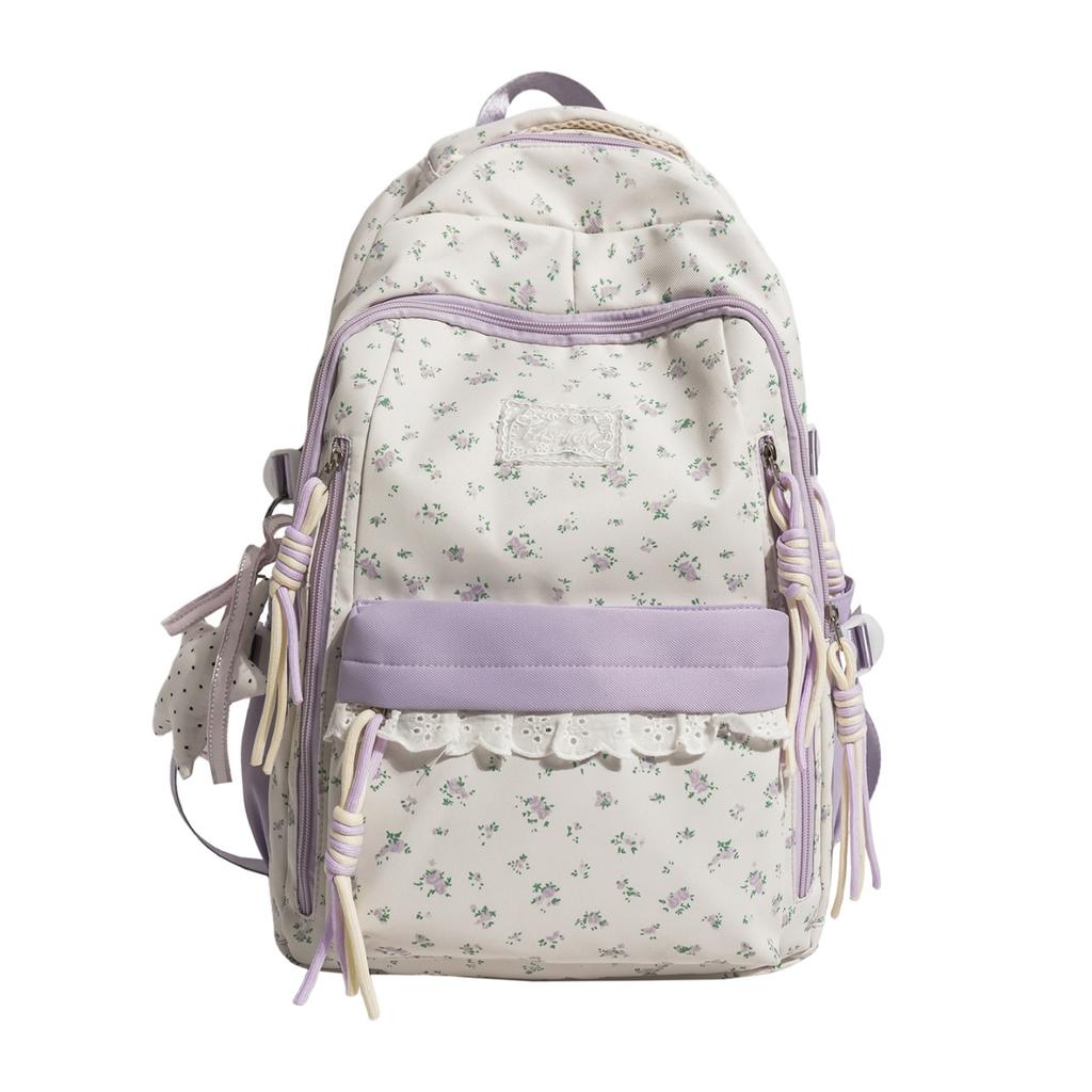 Schoolbag New Schoolbag Ins Wind Korean Female Niche Light Class Junior High School Students Corduroy Large-capacity Backpack