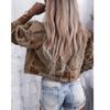 New Arrival Women's Plus Size Beaded Stretch Denim Top Jacket