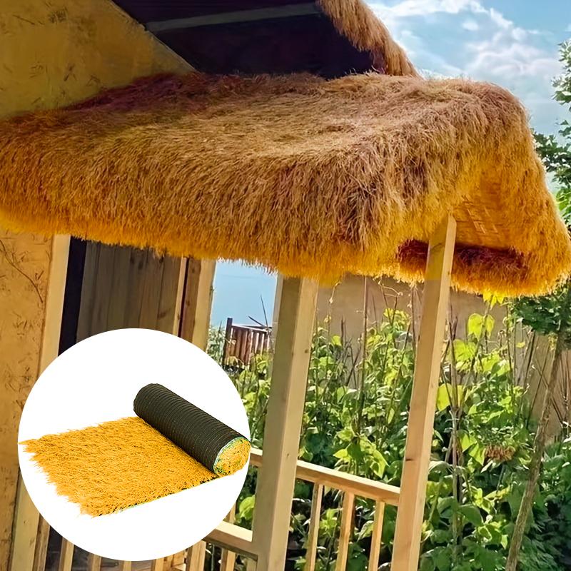 0.5x1m Fake Straw Lawn Mats Fire-Retardant Straw Roofing Eco-Friendly Gazebo Thatch Low-Maintenance Thatch Sheets