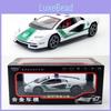 Alloy Police Car Model With Acousto Optic Design For Children Toy And Collection