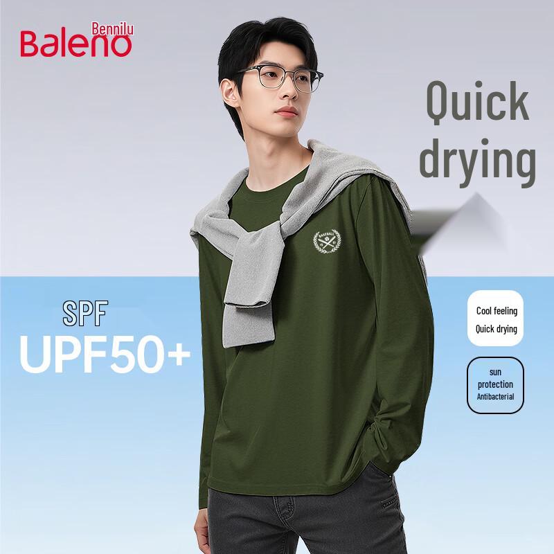 Baleno Men s Printed Round Neck Long Sleeve T-Shirt M