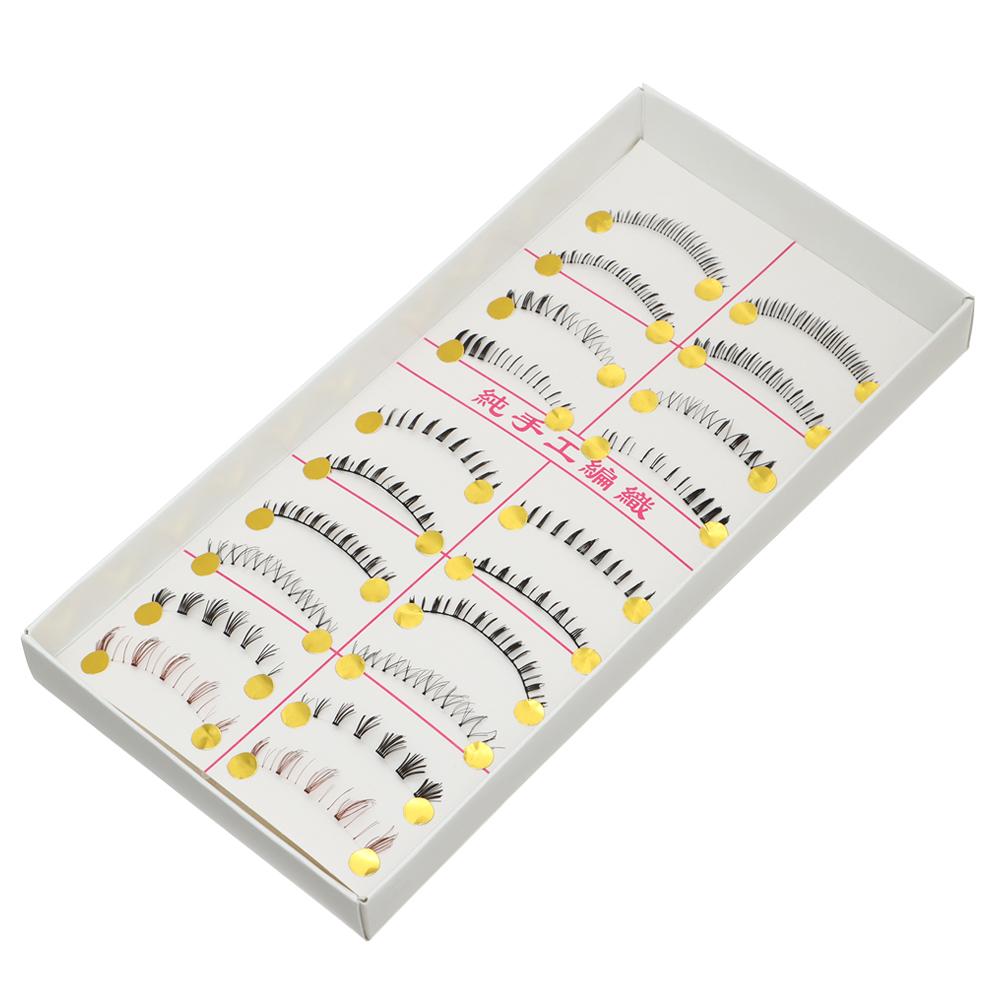 10 Pairs Womens Fake Different Bottom Eye Lashes False Eyelashes Handmade Lower