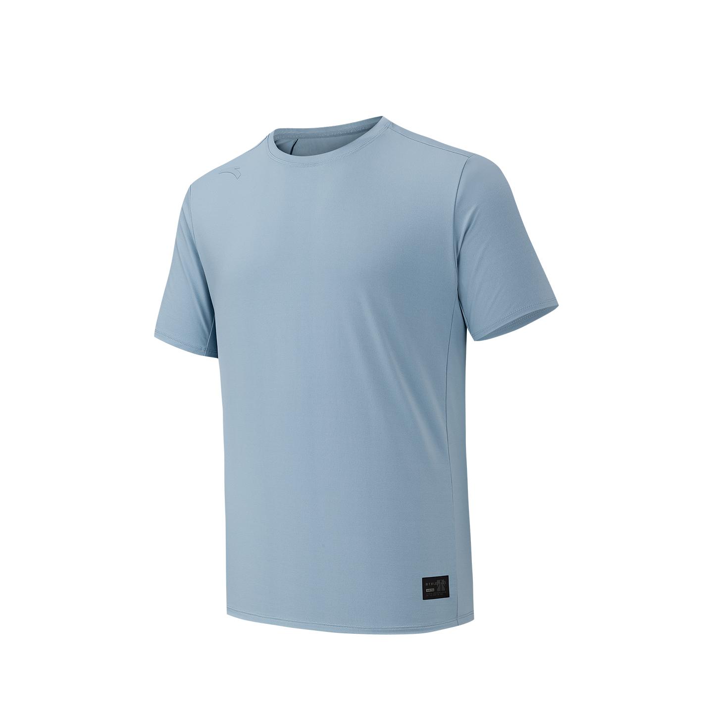 ANTA T Shirts Men s Blue gray 3 Crew Neck 952627108-3 XL