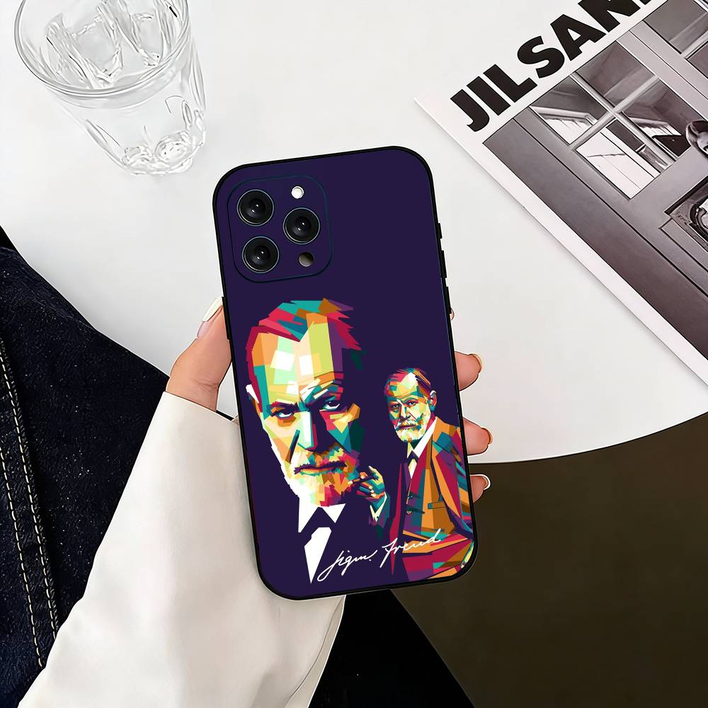 Sigmund Freud Psychoanalysis  Phone Case Silicone Soft For IPhone 17 16 15 14 13 12 11 X XR Plus Pro Max Plus