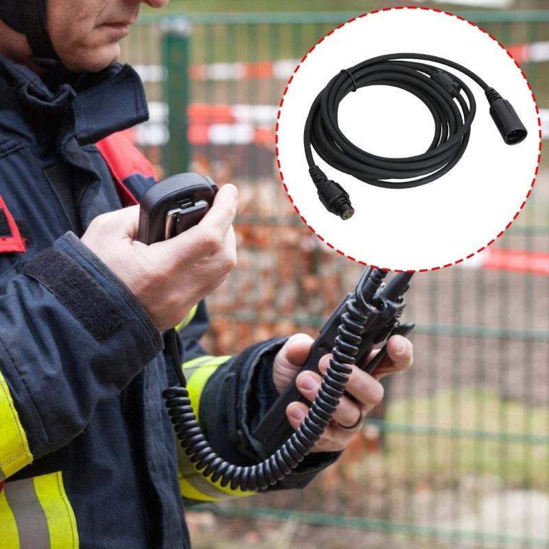 300cm Long 12 Pin Male to Female Handheld Microphone Extension Cable Suitable for Hytera MD780 MD650 RD980 Radio Models