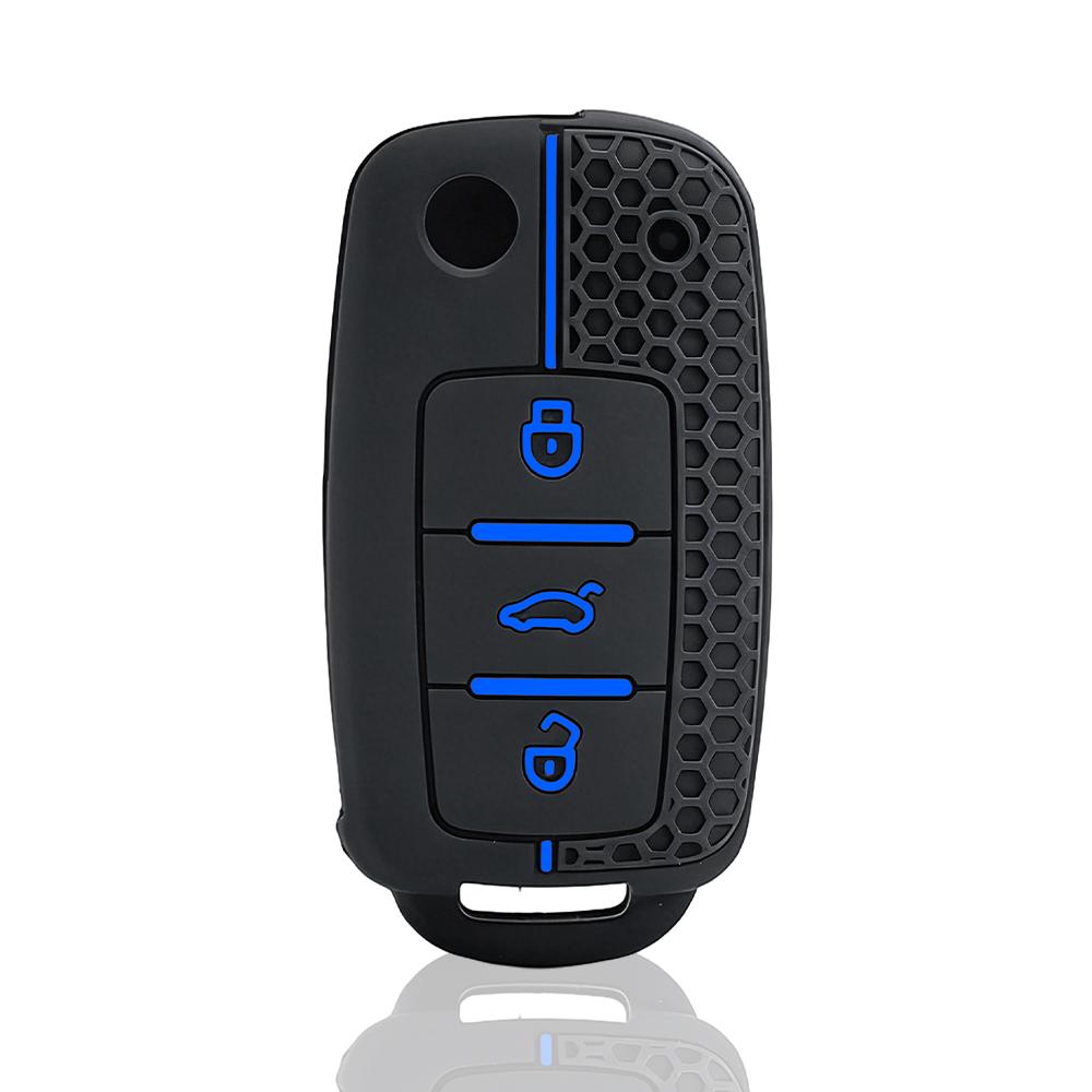 

Protect Car key shell For Volkswagen polo passat b5 golf 4 5 6 MK5 MK6 Eos Bora Beetle TSI new Silicone cover case