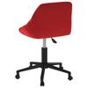Dining Room Chair Swivel Burgundy Velvet