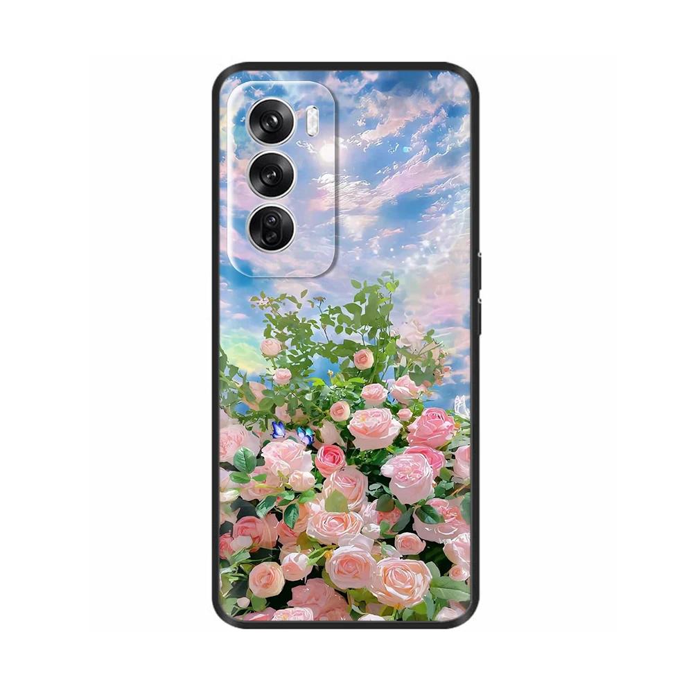 For OPPO Reno 12 5G Case New Fashion Painted Cover Silicone Soft TPU Phone Cases For OPPO Reno 12 Pro 5G Shell reno12 Pro Fundas