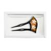 [TOuWA] Kanzashi (Japanese hair ornament), fan-shaped, pearl, two-pronged, for kimono, formal kimono, yukata, hakama, furisode, graduation ceremony,