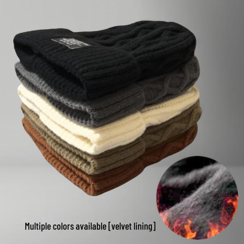 Unisex Knitted Beanie: Warm Pullover Hat for Autumn and Winter – Stylish, Cold-Proof Wool Hat