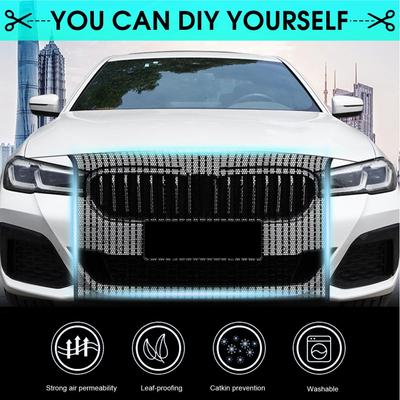 Car Grill Mesh Auto Front Protection Net Auto Water Tank Protection Net for Radiator Sedan Vehicle Front Grilles