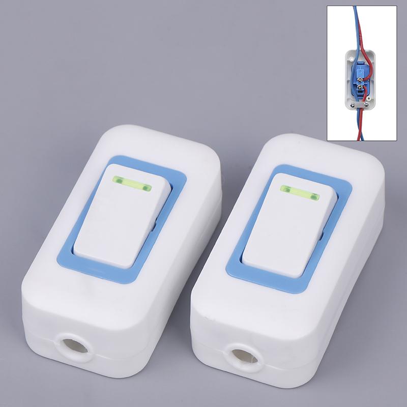 1/5Pcs Small Rocker Button Wiring Switch White Hand Pinch Bedside Small Appliance Push Button Boat Shape Switch