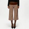 Polka Dot Wide Leg Pants Thin Foldover Waist Pants Fashion Low Waist Capri Pants  Girls