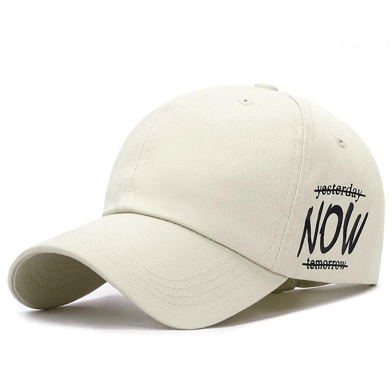 Modna czapka baseballowa unisex w stylu koreańskim – haftowana, z daszkiem typu kaczuszka, do noszenia na co dzień i na zewnątrz.