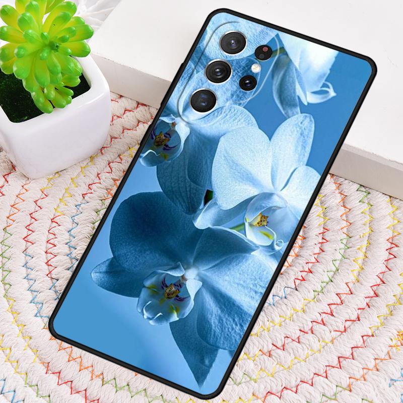 Orchid Flowers Colorful Silicone Phone Case For Samsung Galaxy note 10 pro S26 S25 S24 S23 S22 S21 Plus S25Ultra Capa Cover