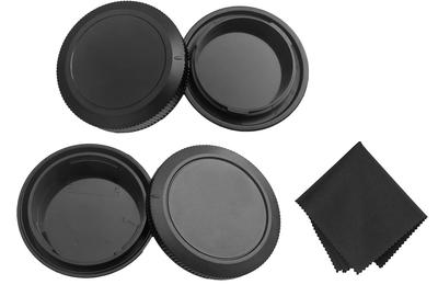 Canon RF Montaj Lensi için Uyumlu Arka Lens Kapağı ve Gövde Kapağı Toz Kamera Kılıfı Canon RF Montaj Aynasız SLR Kameralar İçin [Set 2] Lensler,