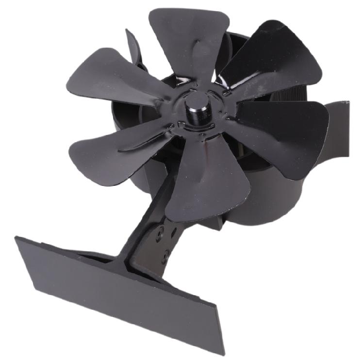 2-in-1 Chimney Fan 6-Blade Heat Powered Stove Fan Fireplace Fan for Wood for Bur