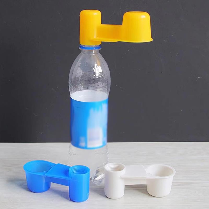 10Pcs Bird Quail Drinker Cups Water Bottle Cup For Cage For Cat Chicken Pigeon Parrot Hamster Double Nozzle Water Guide