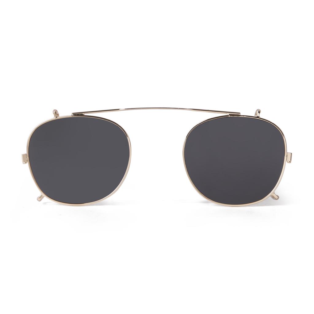 Klassiska Vintage Runda Fyrkantiga Clip-on Solglasögon Män Kvinnor Lyxmärke Designer Retro Avtagbara Polariserade Flip-glasögon SZ06M