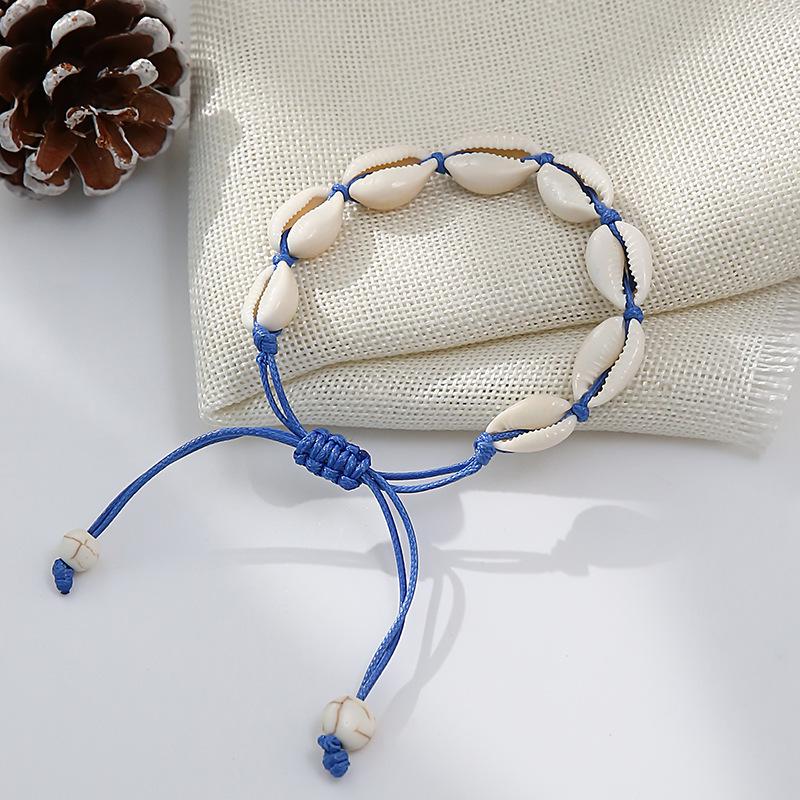 Cavigliera e Bracciale Regolabili in Stile Etnico Bohemien con Conchiglie - Accessori da Donna Cross-Border