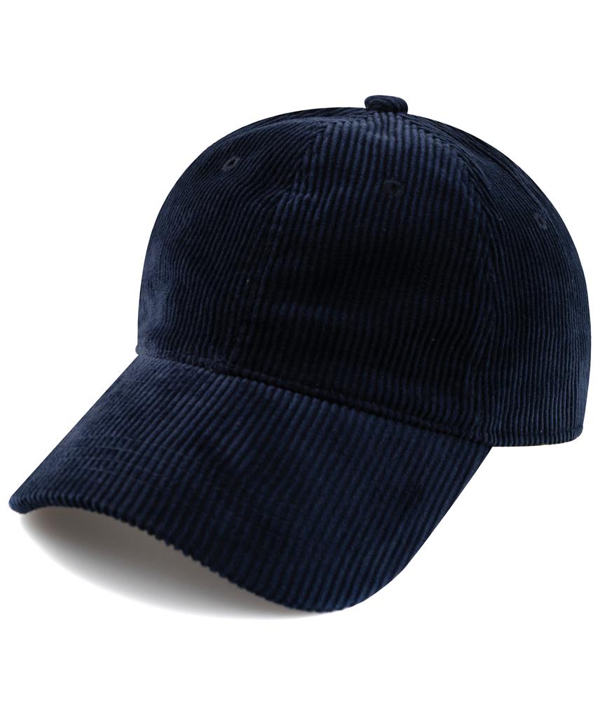 Chaebteo Signature Corduroy Ball Cap-Navy