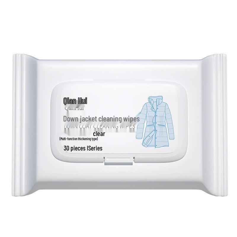 Waterless Down Jacket Cleaning Wipes: Oil & Stain Removal Wet Wipes for No-Wash, Dry Clean