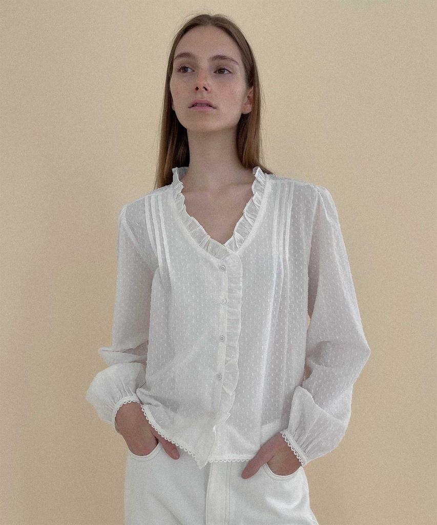 Studio Salt Freesia Ruffle Blouse_Ivory