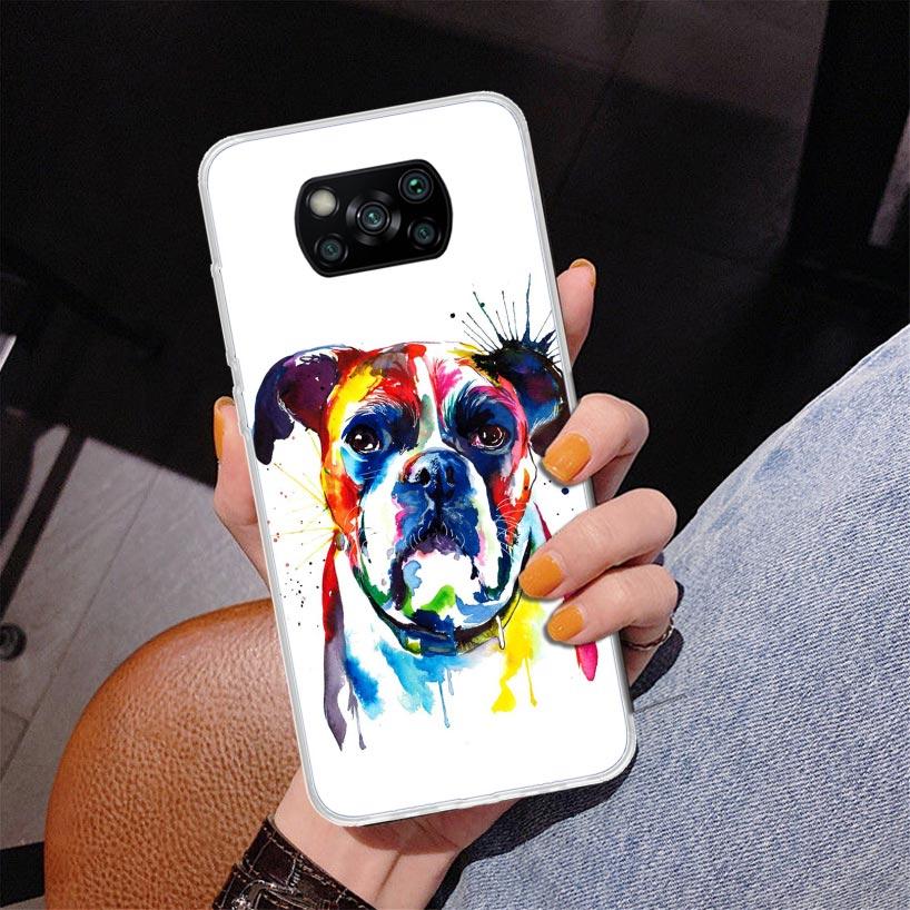 French Bulldog Dog Pug Phone Case For Xiaomi Poco X7 X6 X5 Pro F7 Ultra Redmi 15C 15 13C 13 12C 12 10 10A 10C 9 9A 9C 9T Cover P