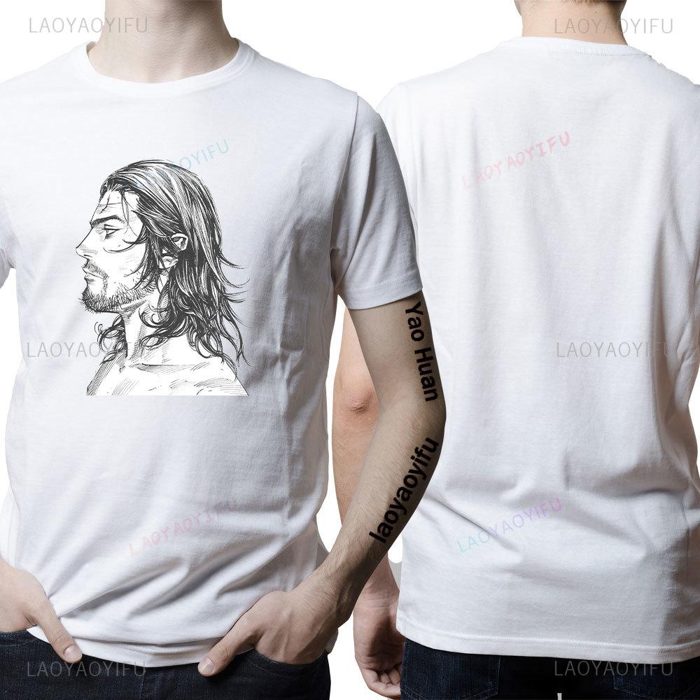 Anime Vagabond Miyamoto Musashi Sasaki Kojiro Manga Herren T-Shirt Cooles Mode T-Shirt Frau Grafik Streetwear Hipster