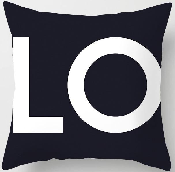 Buy 45X45CM Linen Love Heart Pillows Case Red Printed Pillow Cover Sofa