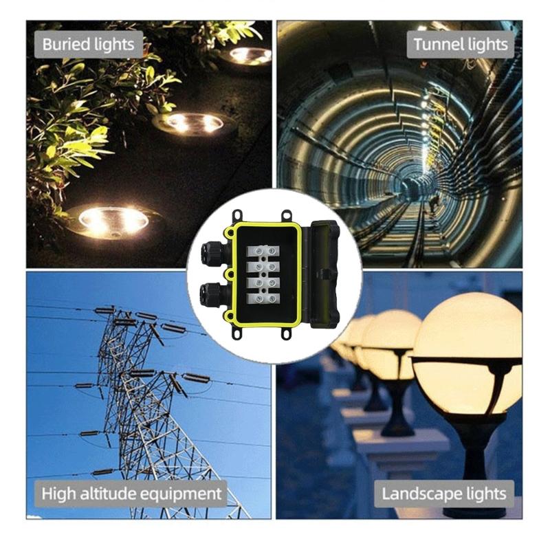 Lauko vandeniui atspari jungiamosios dėžutės Elektros apsaugos dėžutė Požeminis elektros jungiamosios dėžutės Kabelio jungtis Patvari